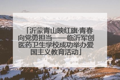 沂蒙青山映红旗·青春向党勇担当——临沂军创医药卫生学校成功举办爱国主义教育活动