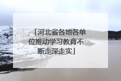 河北省各地各单位推动学习教育不断走深走实