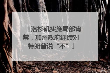 洛杉矶实施局部宵禁，加州政府继续对特朗普说“不”