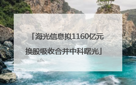 海光信息拟1160亿元换股吸收合并中科曙光