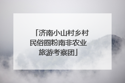 济南小山村乡村民俗圈粉南非农业旅游考察团