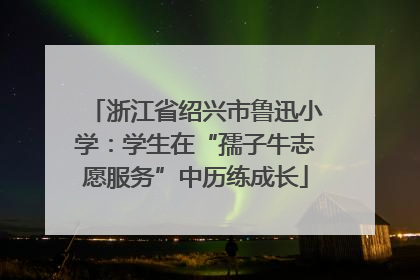 浙江省绍兴市鲁迅小学：学生在“孺子牛志愿服务”中历练成长