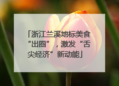 浙江兰溪地标美食“出圈”，激发“舌尖经济”新动能