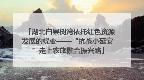 湖北白果树湾依托红色资源发展的蝶变——“抗战小延安”走上农旅融合振兴路