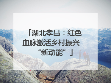 湖北孝昌：红色血脉激活乡村振兴“新动能”