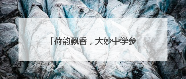 荷韵飘香，大妙中学参加宜宾江安县“庆六一，五育并举”成果展示