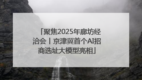 聚焦2025年廊坊经洽会丨京津冀首个AI招商选址大模型亮相