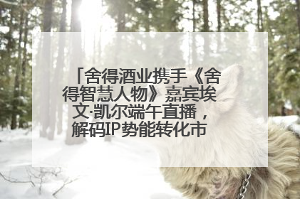 舍得酒业携手《舍得智慧人物》嘉宾埃文·凯尔端午直播，解码IP势能转化市场销量的有效路径