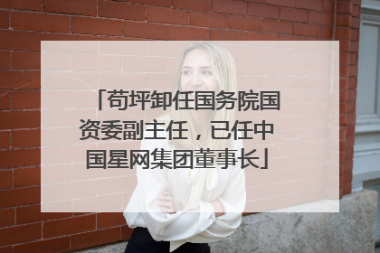 苟坪卸任国务院国资委副主任，已任中国星网集团董事长