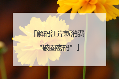 解码江岸新消费“破圈密码”