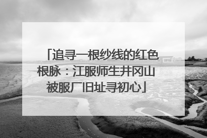 追寻一根纱线的红色根脉：江服师生井冈山被服厂旧址寻初心
