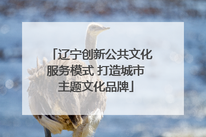 辽宁创新公共文化服务模式 打造城市主题文化品牌