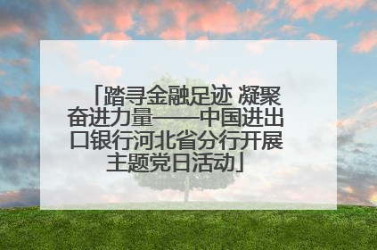 踏寻金融足迹 凝聚奋进力量——中国进出口银行河北省分行开展主题党日活动