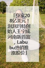 身家208亿美元！泡泡玛特创始人王宁成河南新首富，Labubu热销推涨股价