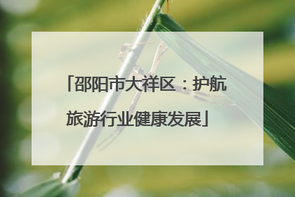 邵阳市大祥区：护航旅游行业健康发展