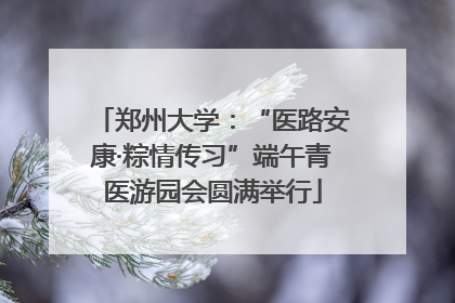 郑州大学：“医路安康·粽情传习”端午青医游园会圆满举行