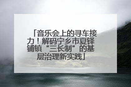 音乐会上的寻车接力！解码宁乡市夏铎铺镇“三长制”的基层治理新实践