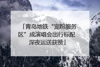 青岛地铁“宠粉服务区”成演唱会出行标配 深夜运送获赞