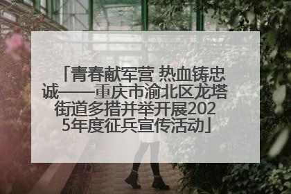 青春献军营 热血铸忠诚——重庆市渝北区龙塔街道多措并举开展2025年度征兵宣传活动