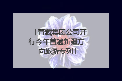 青藏集团公司开行今年首趟新疆方向旅游专列