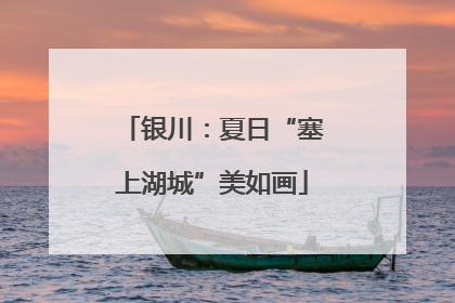银川：夏日“塞上湖城”美如画