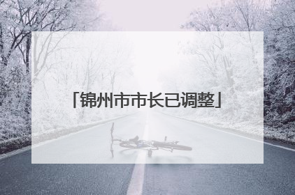 锦州市市长已调整