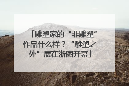 雕塑家的“非雕塑”作品什么样？“雕塑之外”展在浙图开幕
