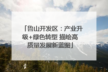 鲁山开发区：产业升级+绿色转型 描绘高质量发展新蓝图