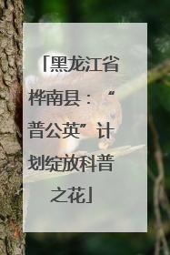 黑龙江省桦南县：“普公英”计划绽放科普之花