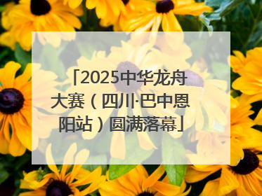 2025中华龙舟大赛（四川·巴中恩阳站）圆满落幕