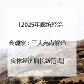 2025年廊坊经洽会观察：三大亮点解码实体经济增长新范式